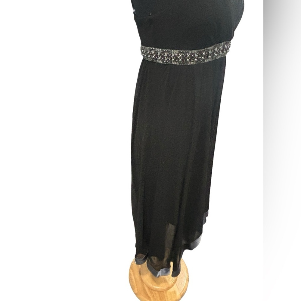 Decode 1.8 Women’s Black Gray Sheath Empire Waist Cocktail Dress-size 8 - Picture 5 of 8
